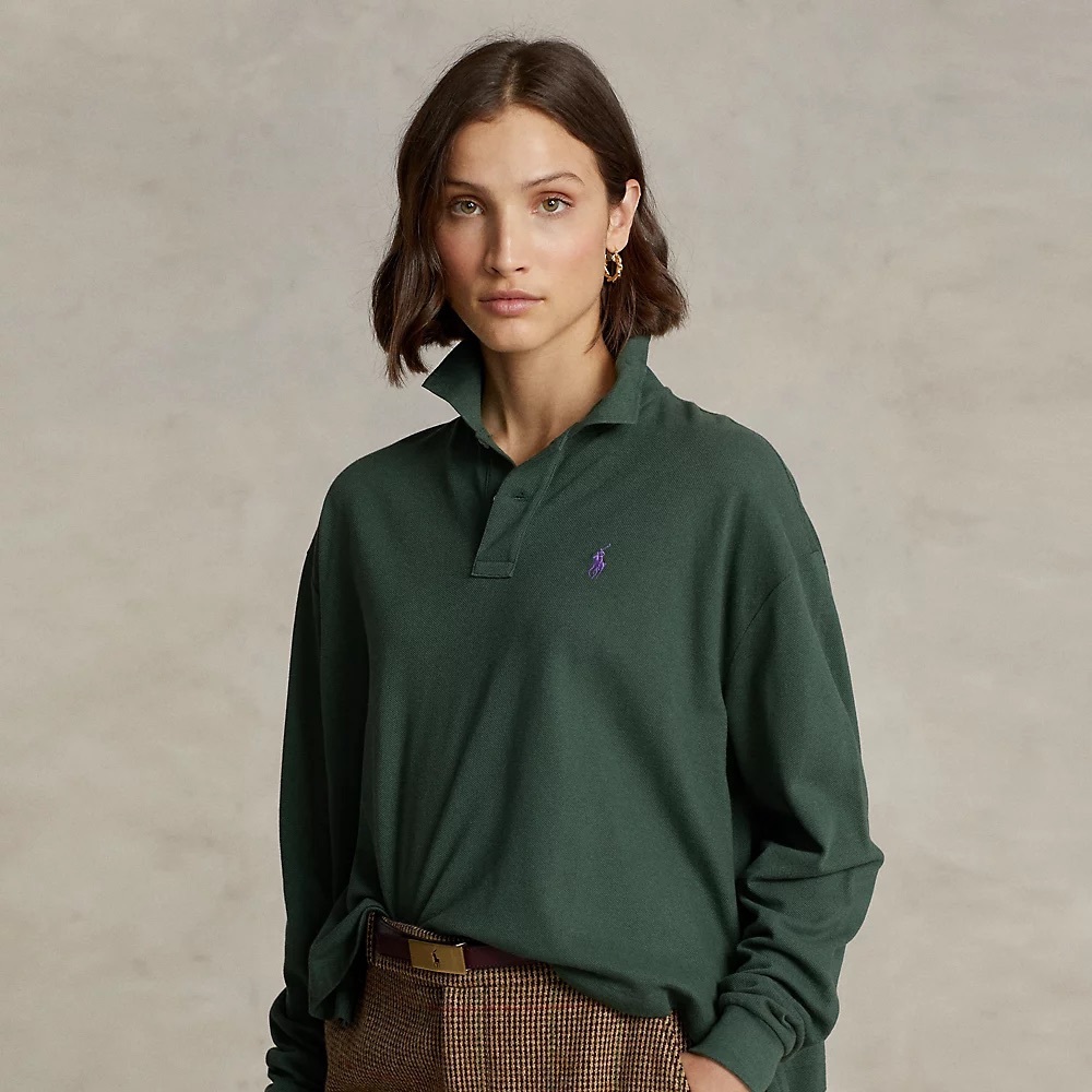 BRAND NEW Ralph Lauren Cotton Cropped Polo - Size L -